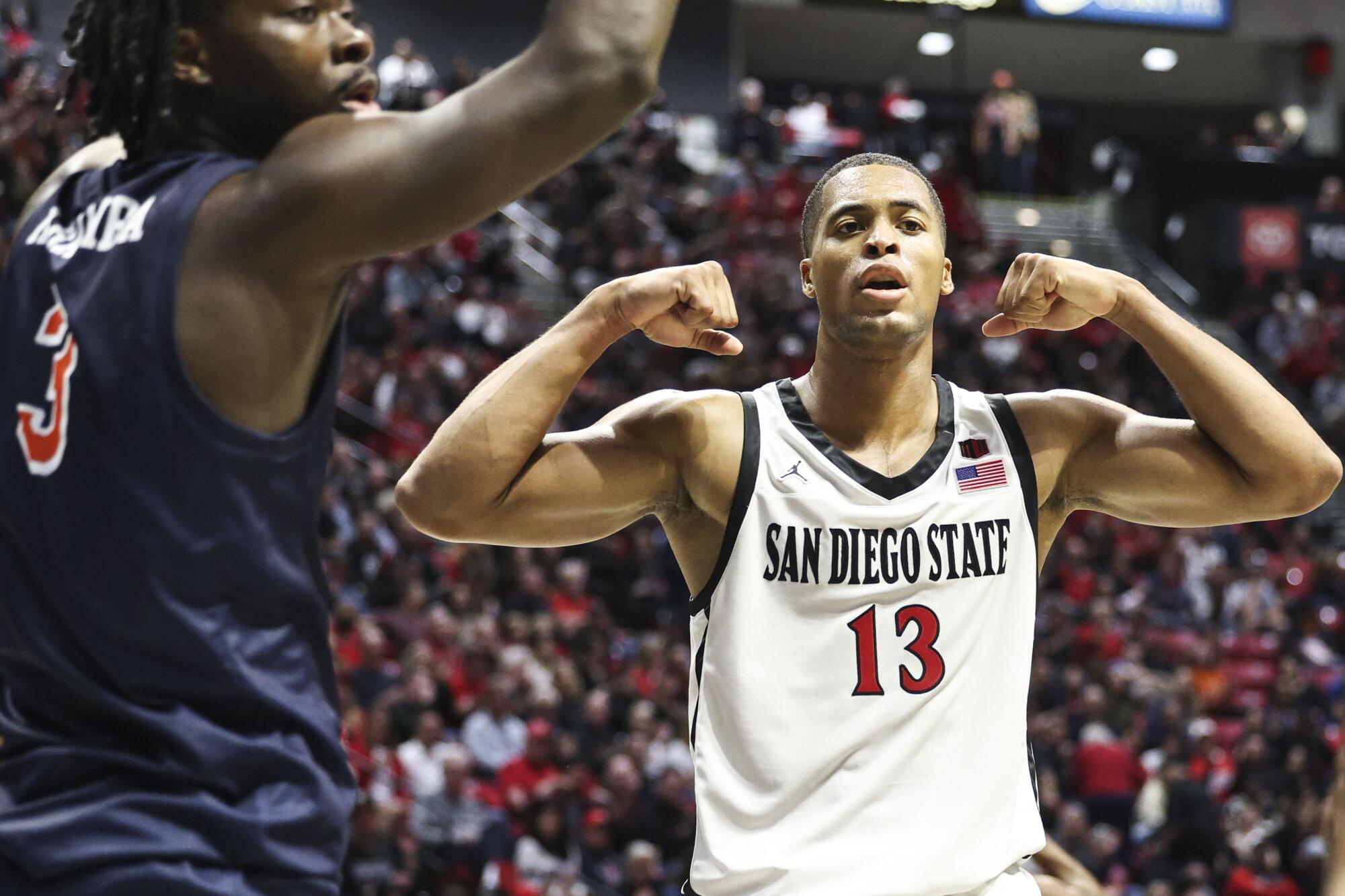 San Diego State Forward Jaedon LeDee